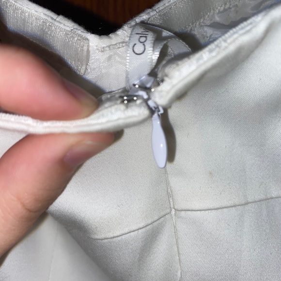 White Strapless Calvin Klein Dress - Picture 3 of 4